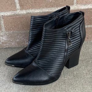 Guess Womens Mayko Black Heeled Boots 8.5M